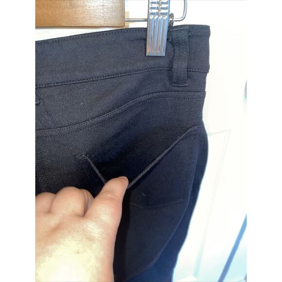 Eileen Fisher Equestrian Ponte Black Slim Zip Ankle Pants Petite PP - Picture 5 of 6